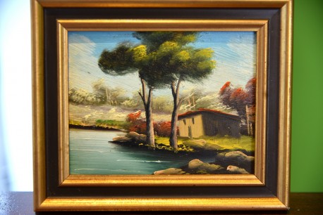 Das Haus am See im Sommer, Miniatur, 1978