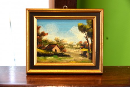 Das Haus im Garten im Sommer, Miniatur, 1978