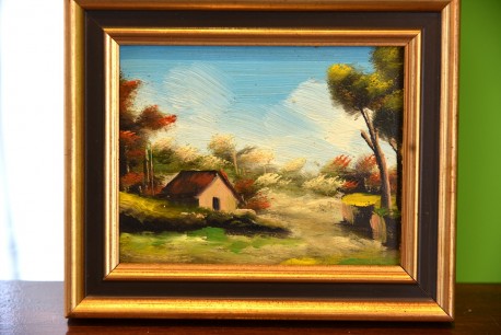 Das Haus im Garten im Sommer, Miniatur, 1978