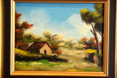 Das Haus im Garten im Sommer, Miniatur, 1978