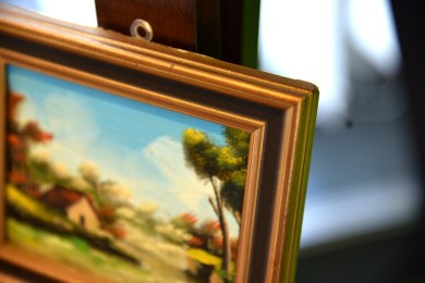 Das Haus im Garten im Sommer, Miniatur, 1978