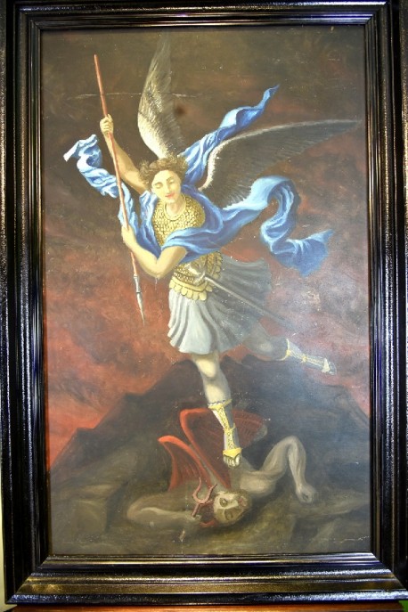 St. Michael und der Teufel, unsign., 1890