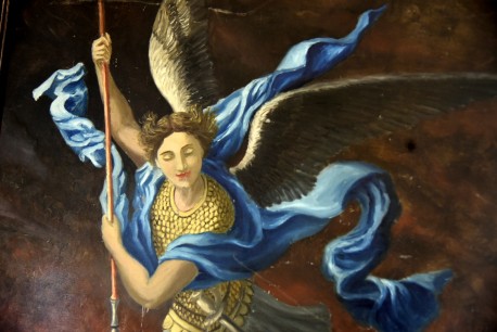 St. Michael und der Teufel, unsign., 1890