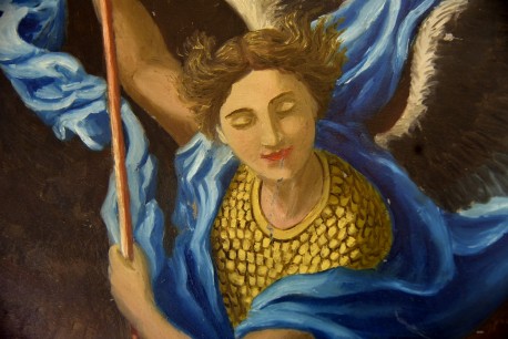 St. Michael und der Teufel, unsign., 1890