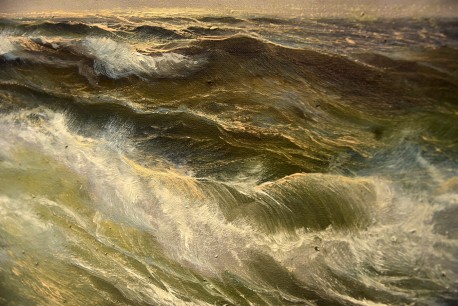 Wildes Meer, brausende Wellen, V. Burk, 1910