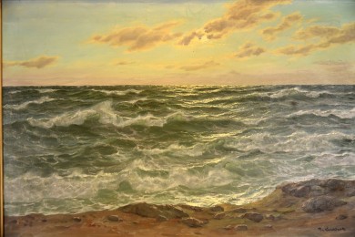 Tosende See, Gischt in der Brandung, Patrick von Kalckreuth, 1923