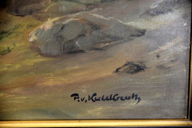 Tosende See, Gischt in der Brandung, Patrick von Kalckreuth, 1923