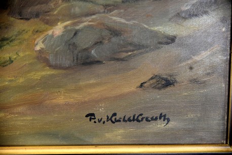 Tosende See, Gischt in der Brandung, Patrick von Kalckreuth, 1923