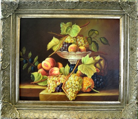 Obst mit Schale, Stillleben, unsigniert, 1933