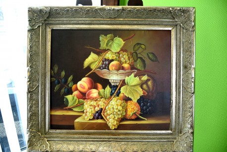 Obst mit Schale, Stillleben, unsigniert, 1933