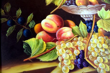 Obst mit Schale, Stillleben, unsigniert, 1933