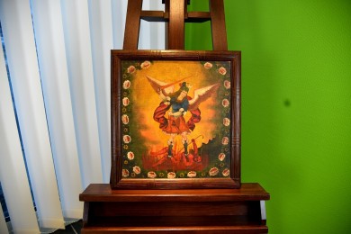 Engel und Teufel, unsigniert, 1910