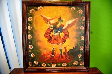 Engel und Teufel, unsigniert, 1910