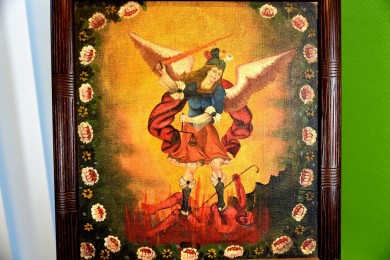 Engel und Teufel, unsigniert, 1910