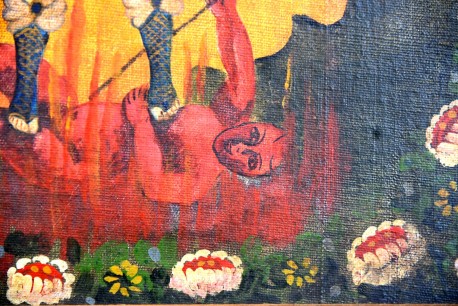 Engel und Teufel, unsigniert, 1910