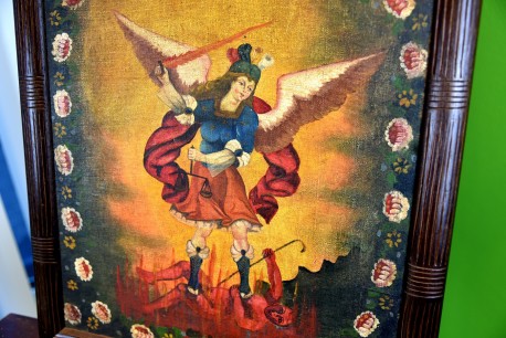 Engel und Teufel, unsigniert, 1910