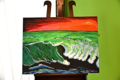 Grüne Wellen (GREEN OCEAN), René Schumann, 2018