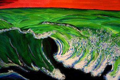 Grüne Wellen (GREEN OCEAN), René Schumann, 2018