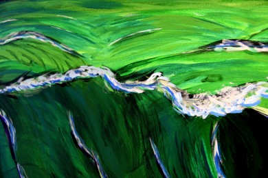 Grüne Wellen (GREEN OCEAN), René Schumann, 2018