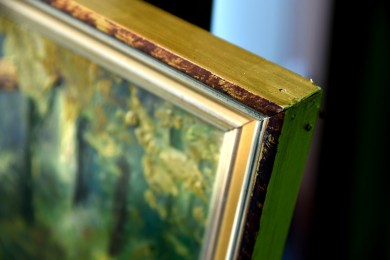 Zwei Eichhörnchen im Baum, F. Freund, 1948