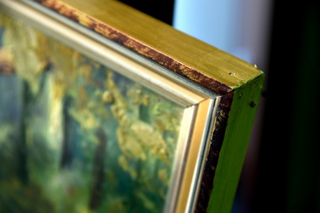 Zwei Eichhörnchen im Baum, F. Freund, 1948