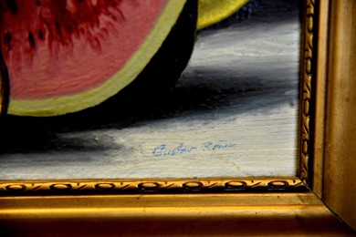 Garten Eden, impressionistisches Stillleben, Gustav Römer, 1921