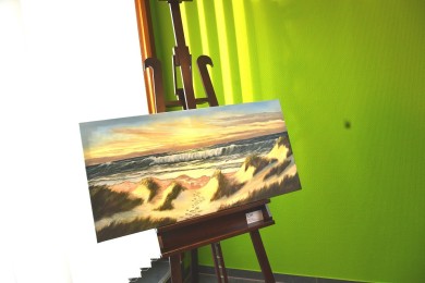 Dünen in der Brandung, signiert, 2003