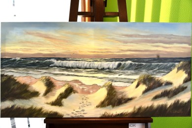 Dünen in der Brandung, signiert, 2003