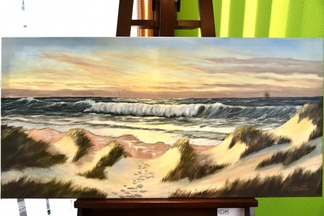 Dünen in der Brandung, signiert, 2003