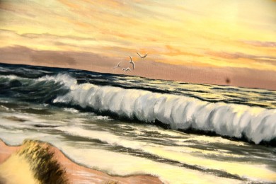 Dünen in der Brandung, signiert, 2003