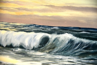 Dünen in der Brandung, signiert, 2003