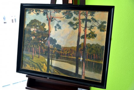 Historischer Kunstdruck, Leistikow, Walter, "Grunewaldsee"