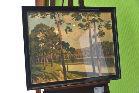 Historischer Kunstdruck, Leistikow, Walter, "Grunewaldsee"