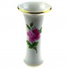Meissner Porzellan Trompetenvase mit Rosenmotiv