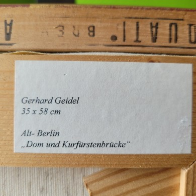 Dom und Kurfürstenbrücke, Alt-Berlin, Gerhard Geidel, 1979