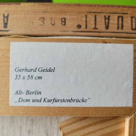 Dom und Kurfürstenbrücke, Alt-Berlin, Gerhard Geidel, 1979