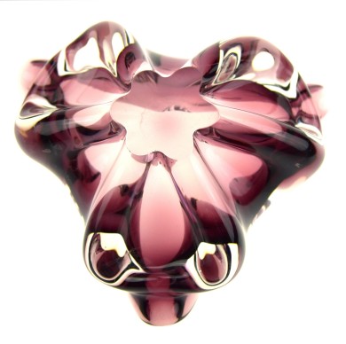 "Violet Swirl" Murano Glas Schale (Handarbeit) "Violet Swirl" Murano Glas Schale (Handarbeit)