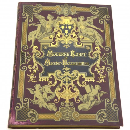 MODERNE KUNST in Meister-Holzschnitten nach Gemälden und Sculpturen berühmter Meister der Gegenwart. III. Band, 1895