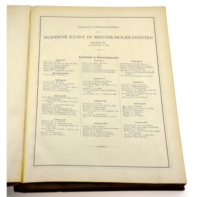 MODERNE KUNST in Meister-Holzschnitten nach Gemälden und Sculpturen berühmter Meister der Gegenwart. III. Band, 1895