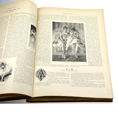 MODERNE KUNST in Meister-Holzschnitten nach Gemälden und Sculpturen berühmter Meister der Gegenwart. III. Band, 1895