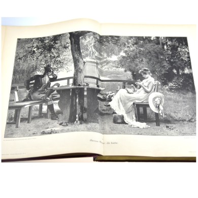 MODERNE KUNST in Meister-Holzschnitten nach Gemälden und Sculpturen berühmter Meister der Gegenwart. III. Band, 1895