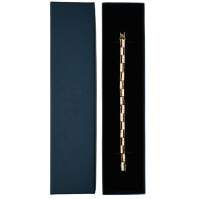 Brilliant Armband mit Diamanten & Rubinen, 18 K Gold
