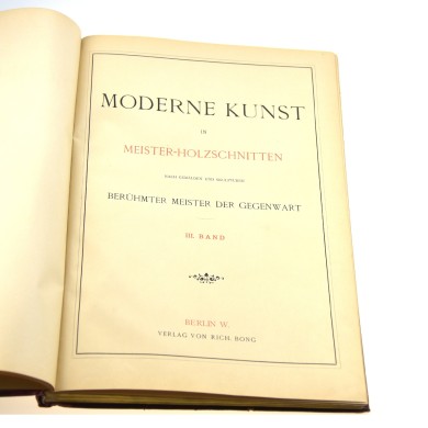 MODERNE KUNST in Meister-Holzschnitten nach Gemälden und Sculpturen berühmter Meister der Gegenwart. III. Band, 1895