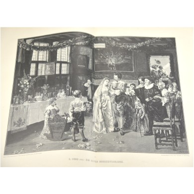 MODERNE KUNST in Meister-Holzschnitten nach Gemälden und Sculpturen berühmter Meister der Gegenwart. III. Band, 1895
