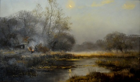 Verträumte Moorlandschaft, Gerhard Geidel, 1980