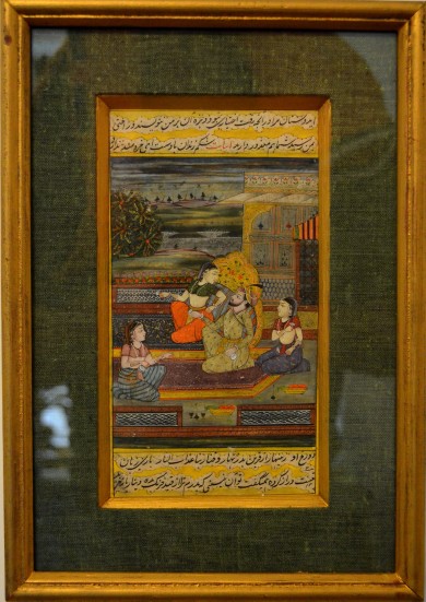 Indische Moghul Miniaturmalerei No. 1, ca. 1920