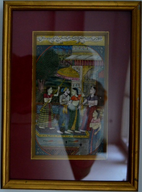 Indische Moghul Miniaturmalerei No. 2, ca. 1920